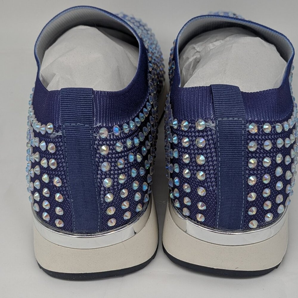 Reaction Kenneth Cole Blue Rhinestone Sneakers - Picture 2 of 4